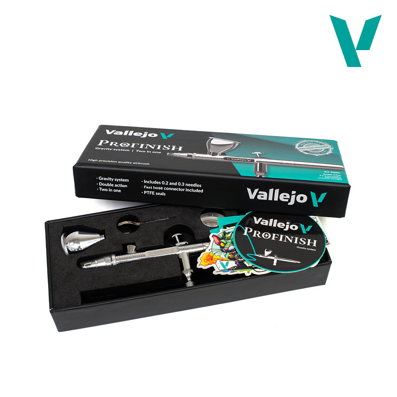 AEROGRAFO PROFINISH "BY VALLEJO" 2 EN 1
